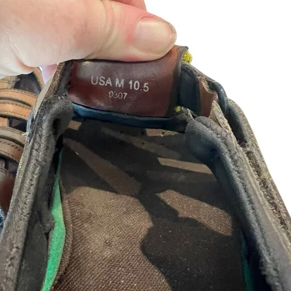 Bass Mens Quimby Leather Kiltie Tassel Slip-On Dress Loafers Black/Brown Sz 10.5 - Picture 8 of 8